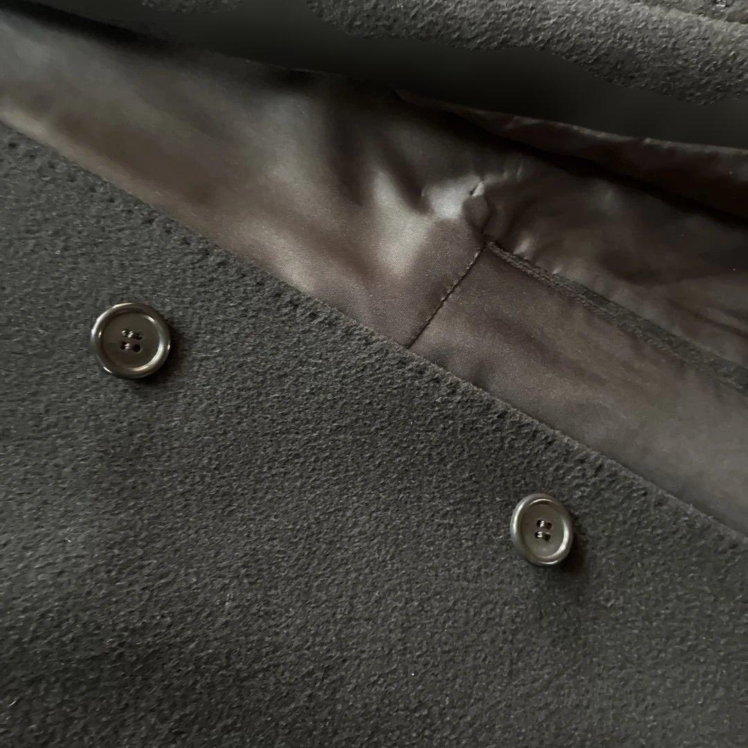 ヴィンテージ カシミヤ100%コート 黒