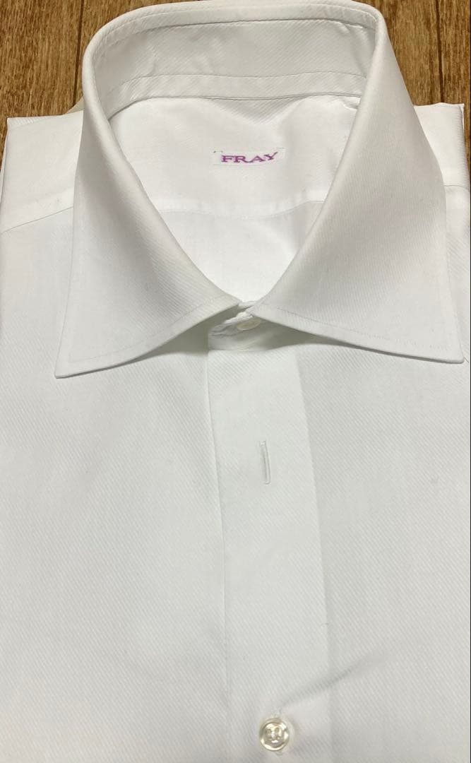 （T.W）世界最高峰　フライ　FRAY イタリア　ドレスシャツ　サイズ42