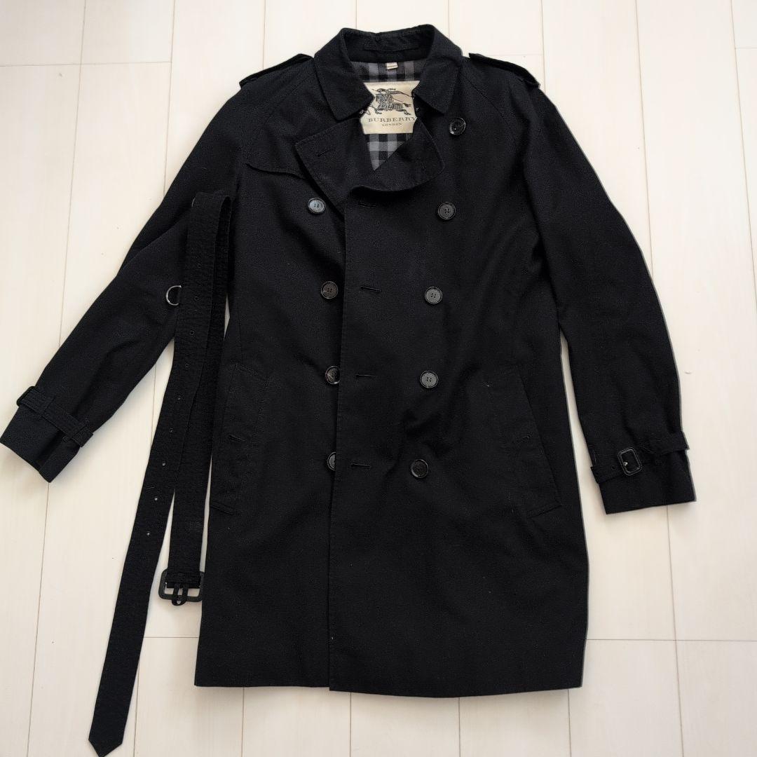 美品　BURBERRY ロンドン　トレンチコート 　Lサイズ　黒