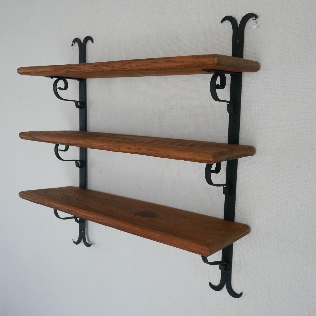 アイアンシェルフ 壁掛け 三段