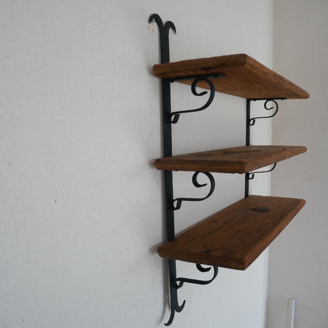 アイアンシェルフ 壁掛け 三段