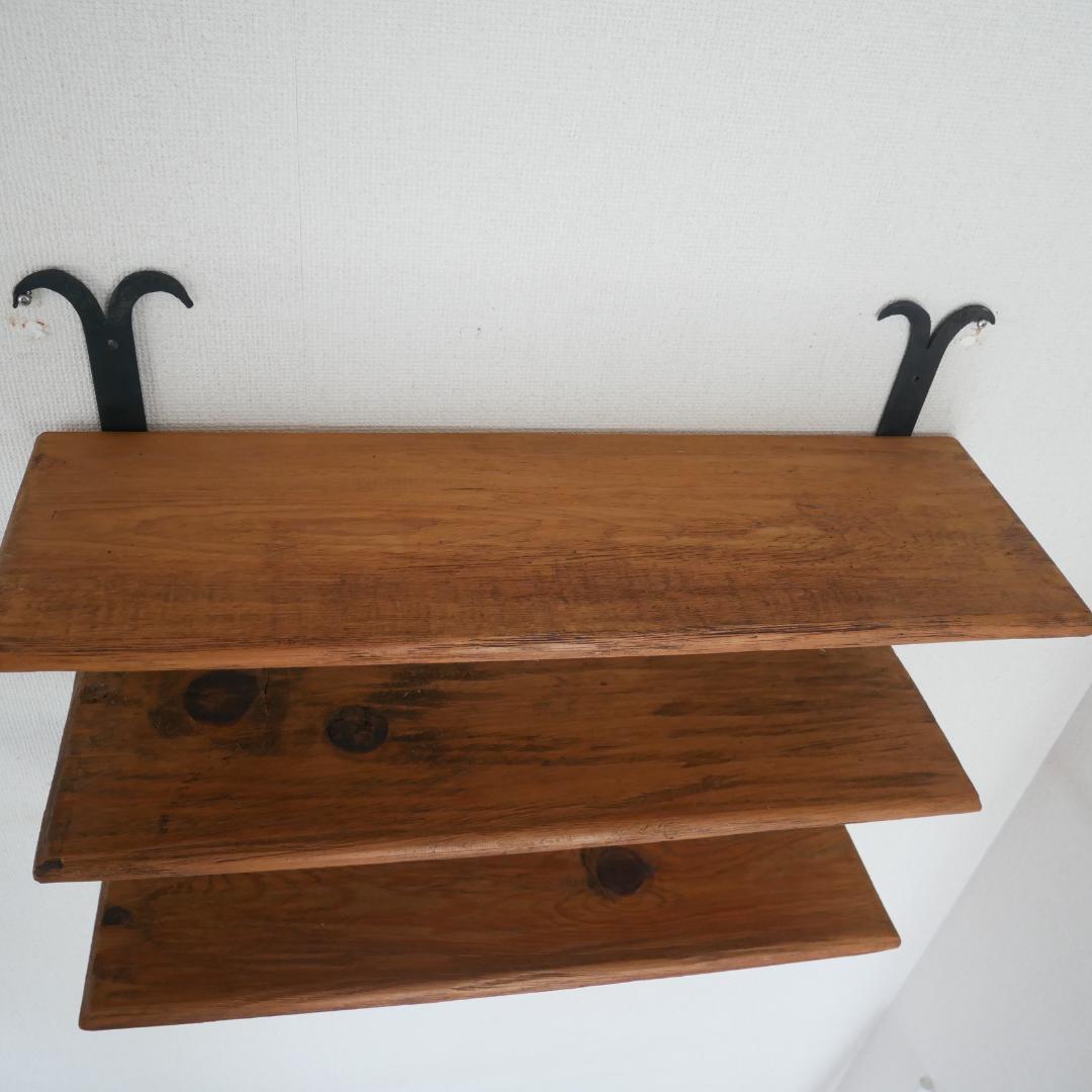 アイアンシェルフ 壁掛け 三段