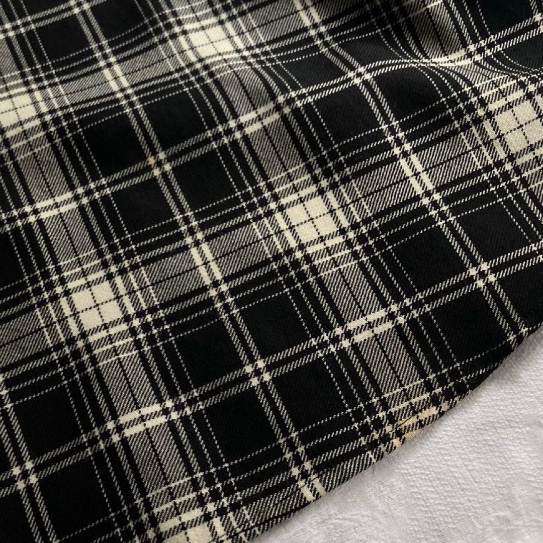 KIDILL Aライン ウール チェックシャツ　オンブレチェック