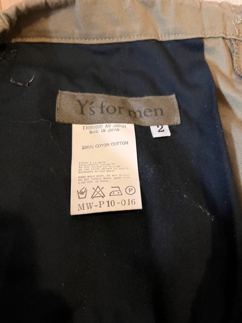 Y’s for men カーゴパンツ MW-P10-016 日本製 サイズ2
