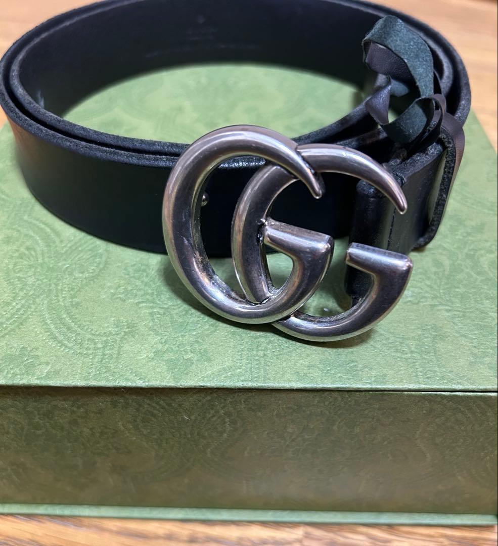 GUCCI グッチ ベルト ブラック レザー
