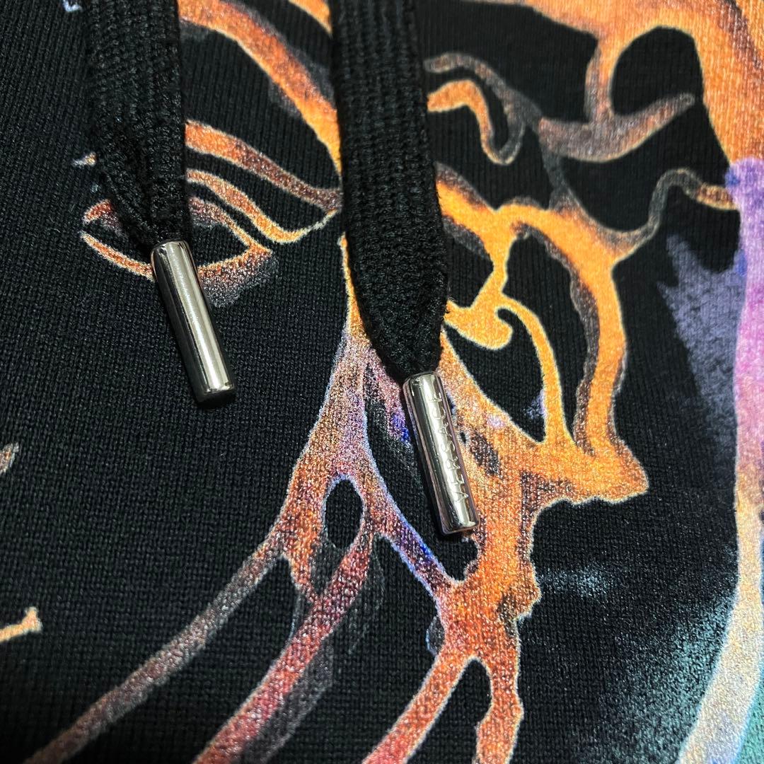 VERSACE　メデューサプリント　パーカー　ブラック　Lサイズ