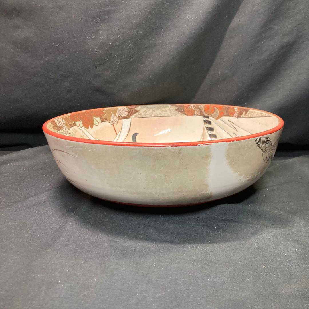 《九谷焼》加賀九谷製 金彩染錦 武者絵 大鉢 3サイズセット