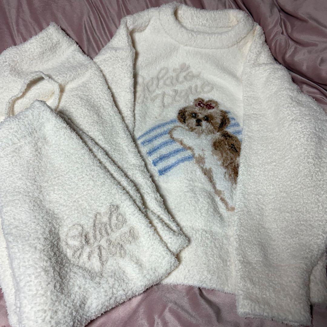 ★即日発送★シーズージャガードプルオーバー&ベビモコロングパンツセット