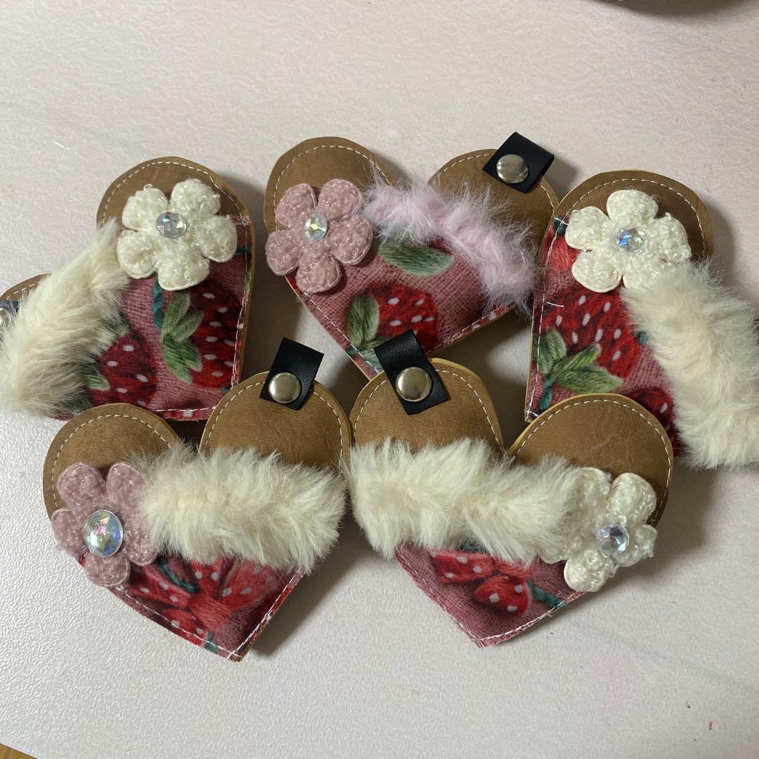 いちごパフェ★　デニムリメイクチャームお取り置き❶