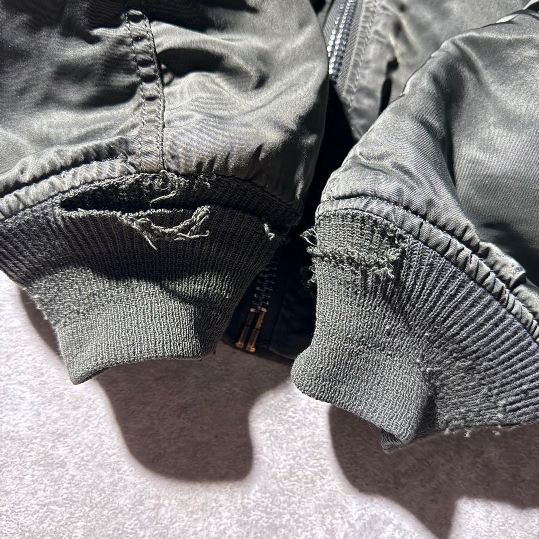 激渋 90s USA製 ALPHA \"GROUND CREW\" MA-1 MA1