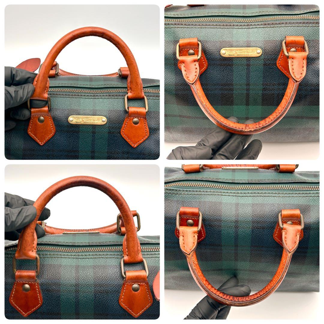 ✨極美品✨ ラルフローレン ボストンバッグ ミニ レザー PVC 希少