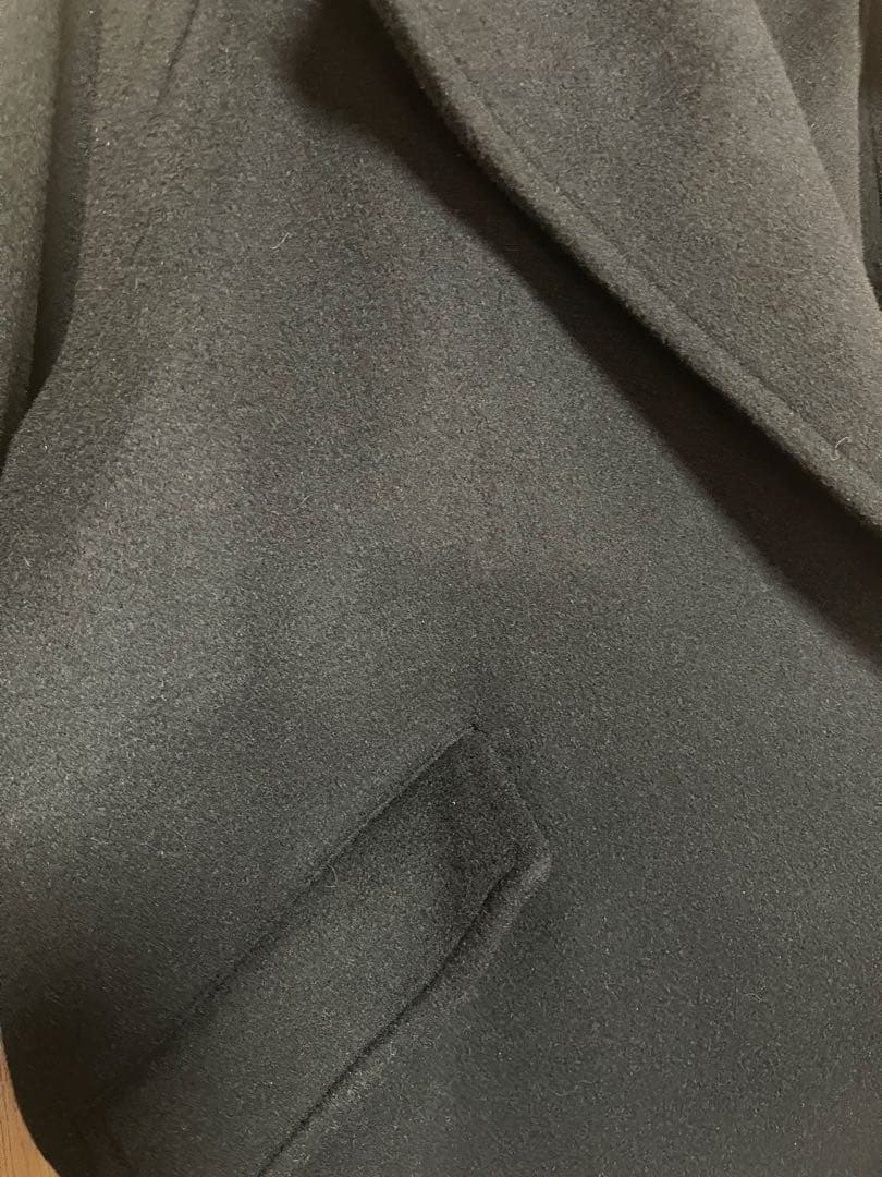 SHIPS any バルマカーン コート 25AW ブラック　リバーコート