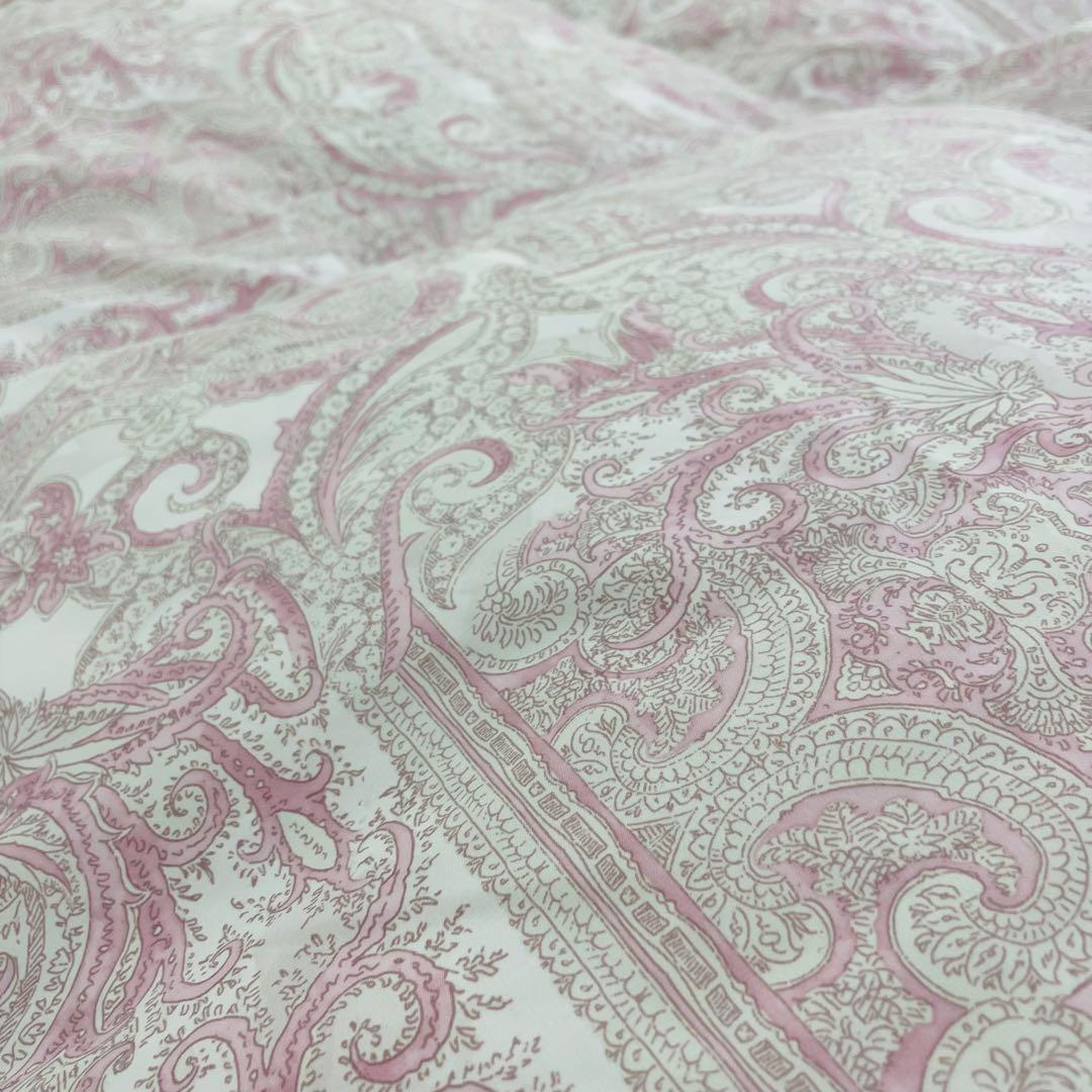 羽毛布団 ダブル ポーランド産ホワイトマザーグース 軽量生地 25738ピンク