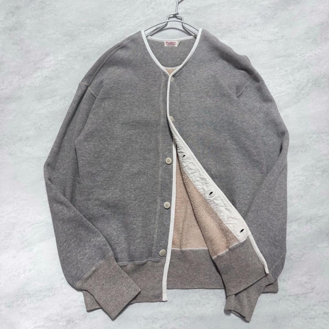 WAREHOUSE ウエアハウス スウェット カーディガン 42サイズ グレー
