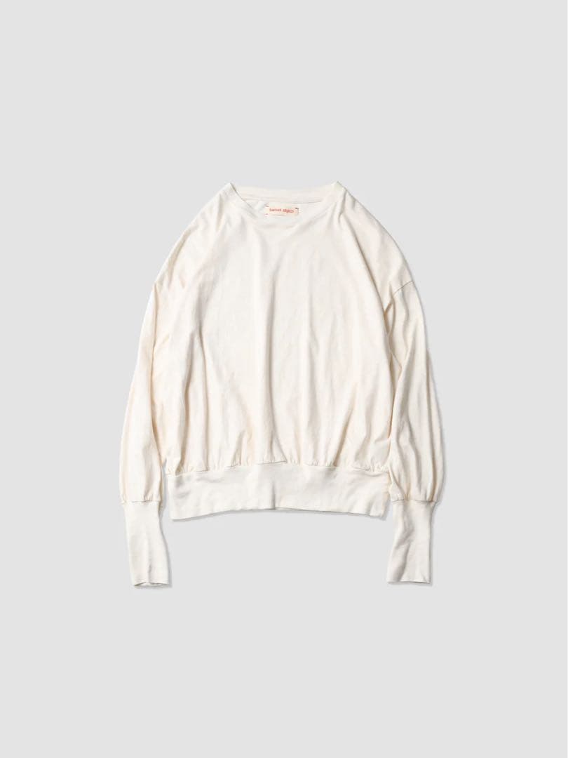 トップス barbell object / bo top (loose) -ECRU