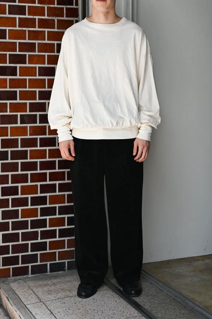 トップス barbell object / bo top (loose) -ECRU