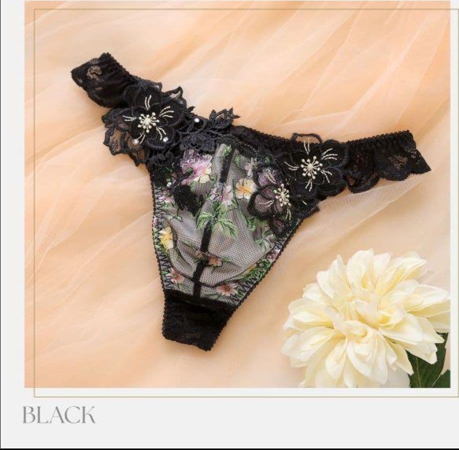 [新品未使用]メンズ フェミニン HIMICO 花柄刺繍レースTバック3色セット