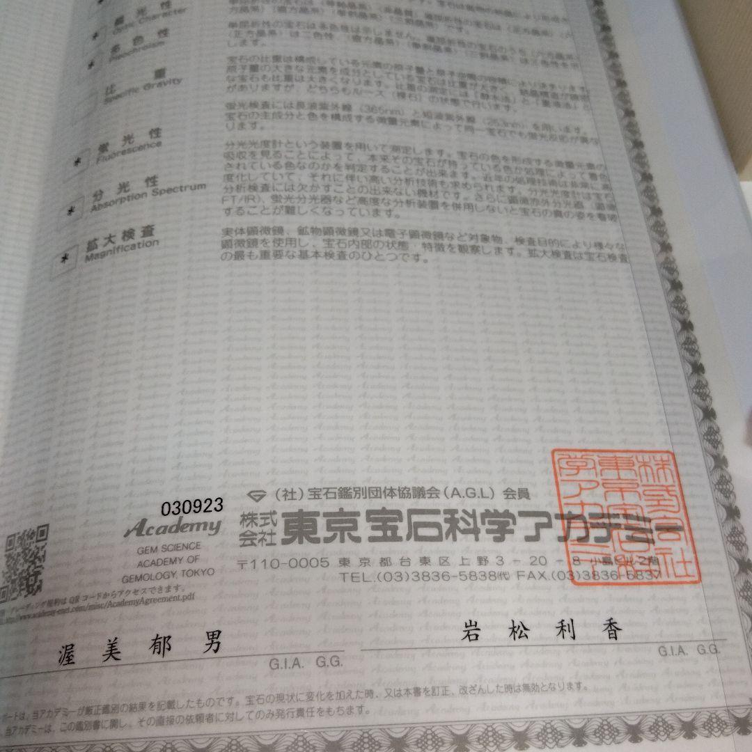 キャッツアイリング 18K ゴールド 鑑定書付