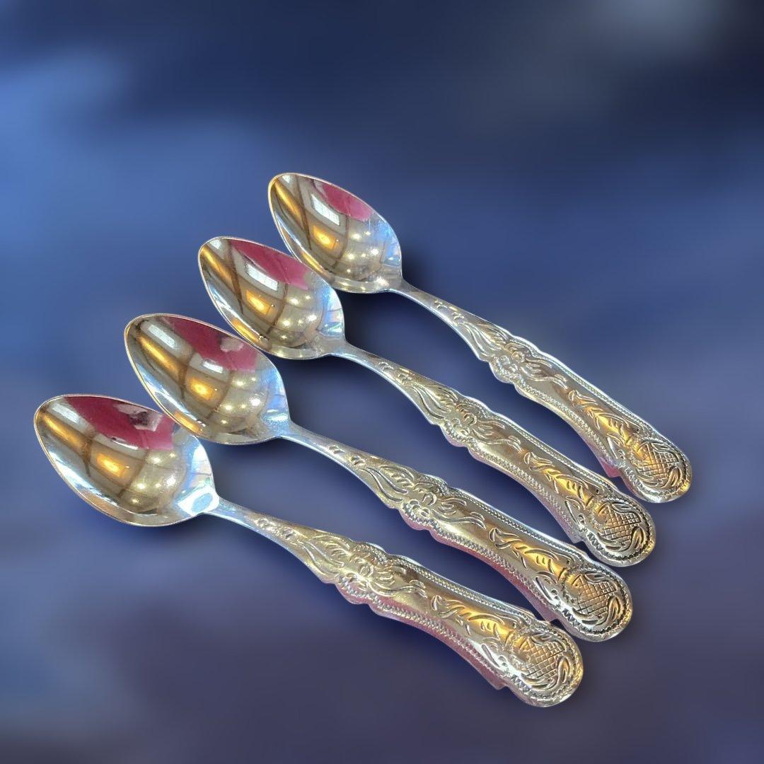 アンティーク　銀製　スプーン4本