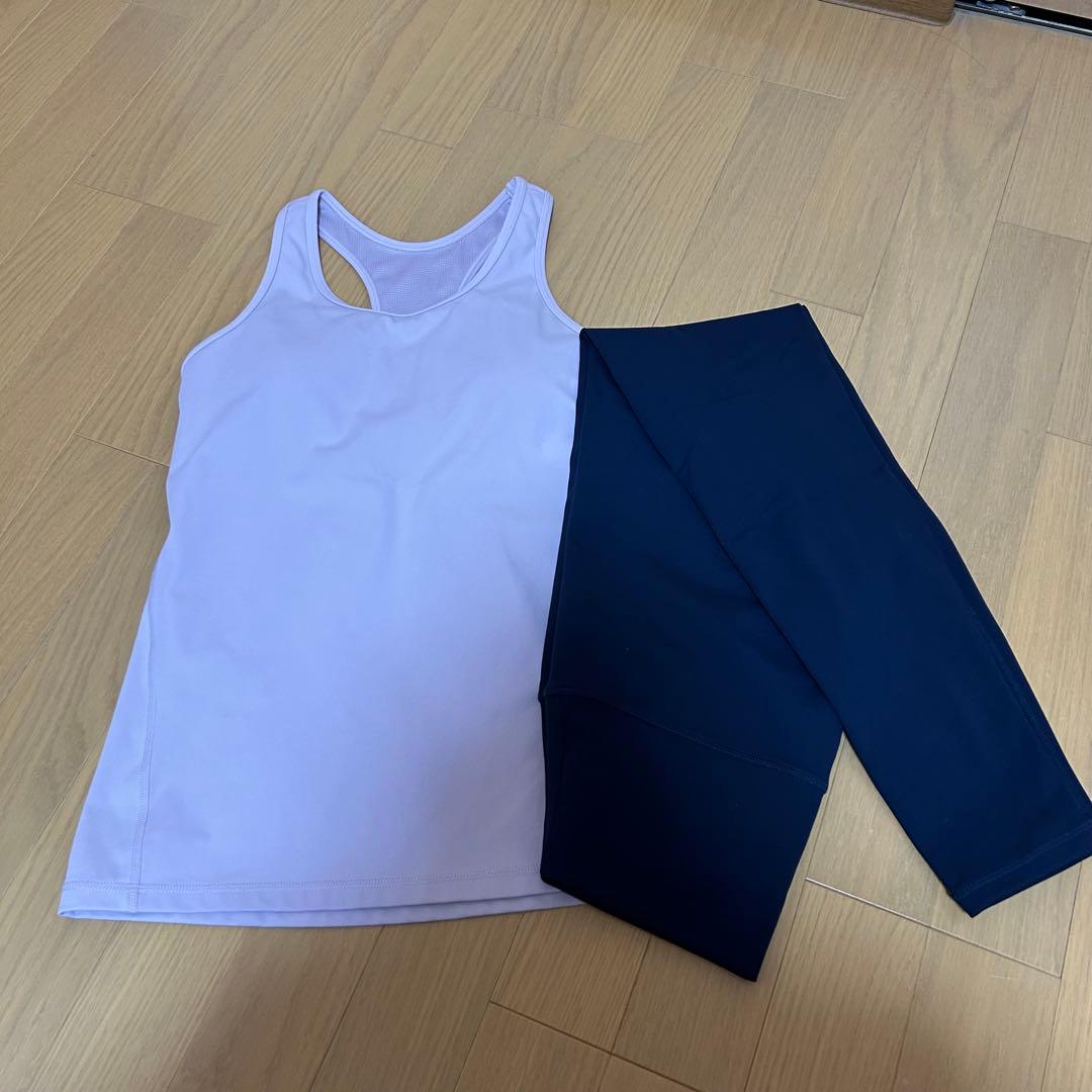 LAVAヨガセット：ヨガウェア・タンクトップ・レギンス・ヨガラグ・ヨガマット