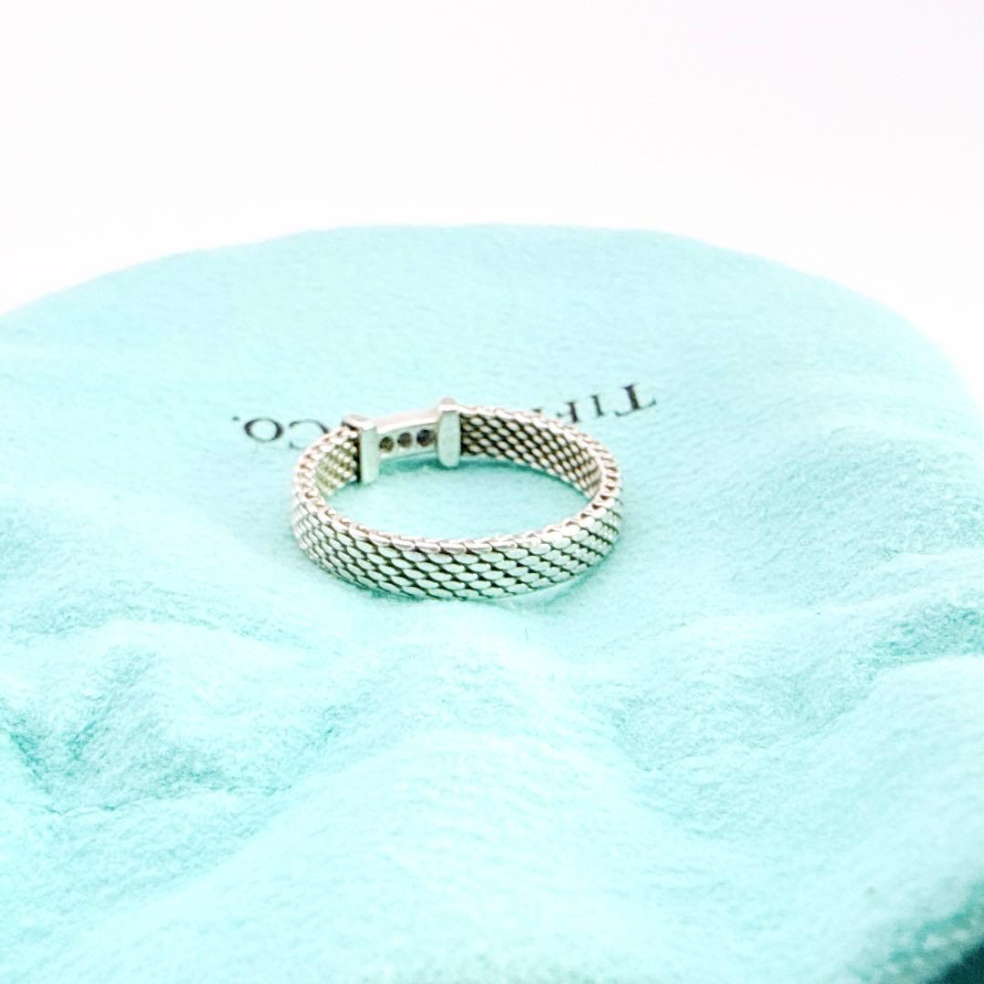 3008-2 保存袋付き✨Tiffany サマセット 3Pダイヤ リング 13号