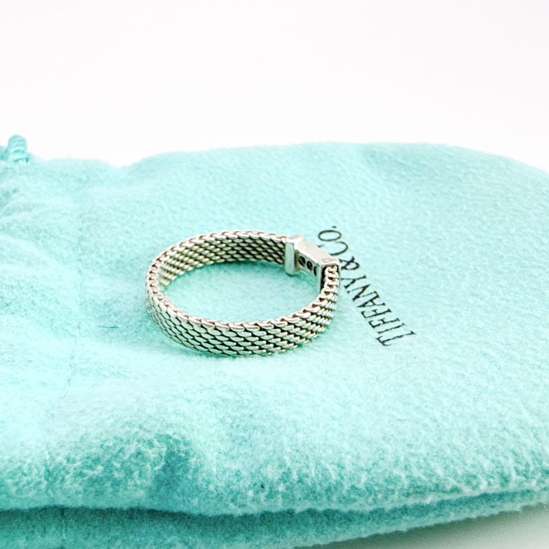 3008-2 保存袋付き✨Tiffany サマセット 3Pダイヤ リング 13号