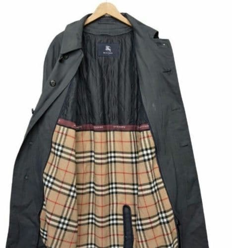 Burberrys ステンカラーコート 黒