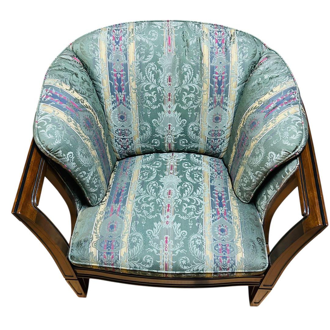 【極美品】マルニ木工 地中海ロイヤル シャルル アームチェア 1人掛けソファ ①