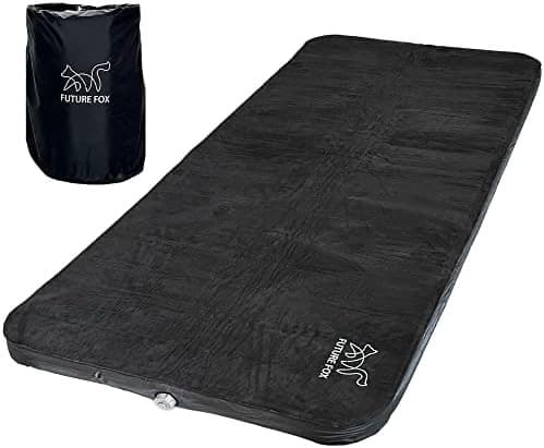 FUTUREFOX ワイド キャンプマット 幅90cm 自動吸気 (ブラック)