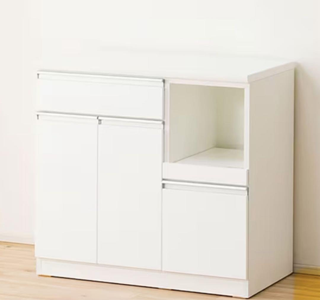 maro⭐︎キッチンカウンター(レジューム 90TL-R WH)