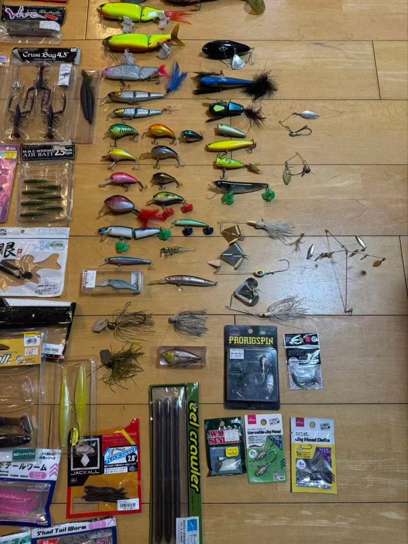 バス釣り引退セット　ジャッカル デプス ルアー ワーム