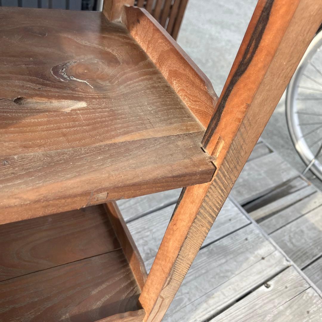 昭和レトロ 木製茶箪笥 茶棚 飾り棚 サイドボード 古家具 古民家 ビンテージ