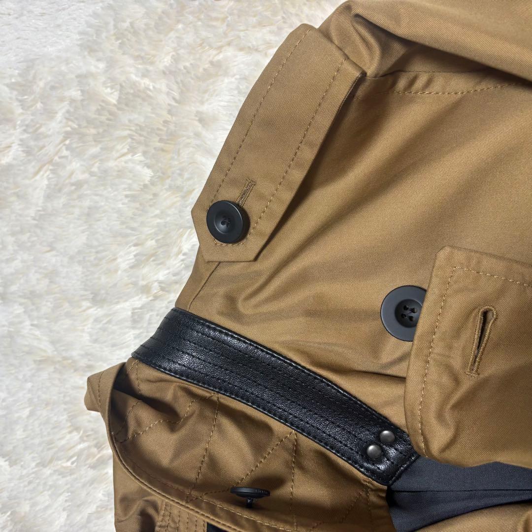 極美品　コーチ メンズ トレンチコート ロングコート ベージュ　Lサイズ