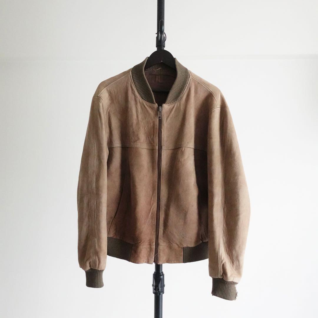 ジャケット・アウター 1970s80s Euro Vintage Suede BomberJacket