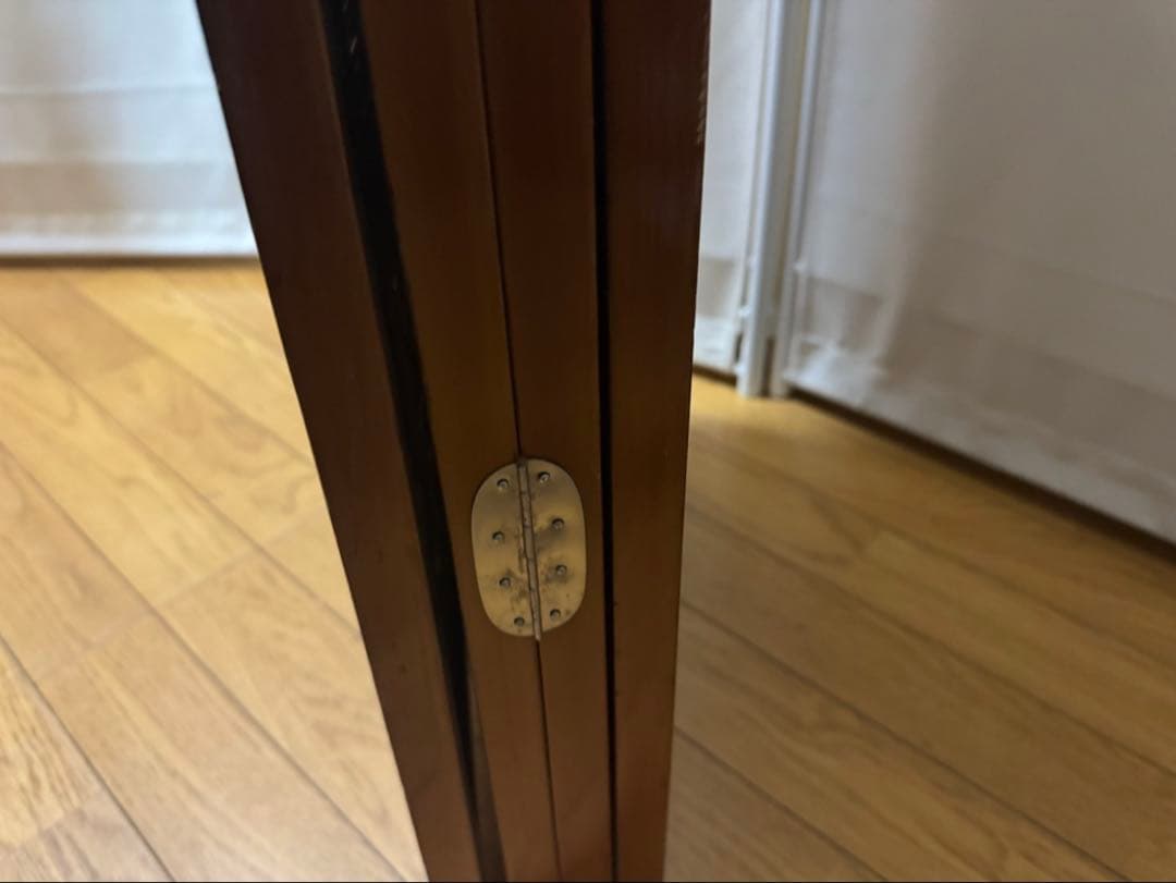 衝立 間仕切り パーテーション 4連 透かし彫り 昭和レトロ アンティーク