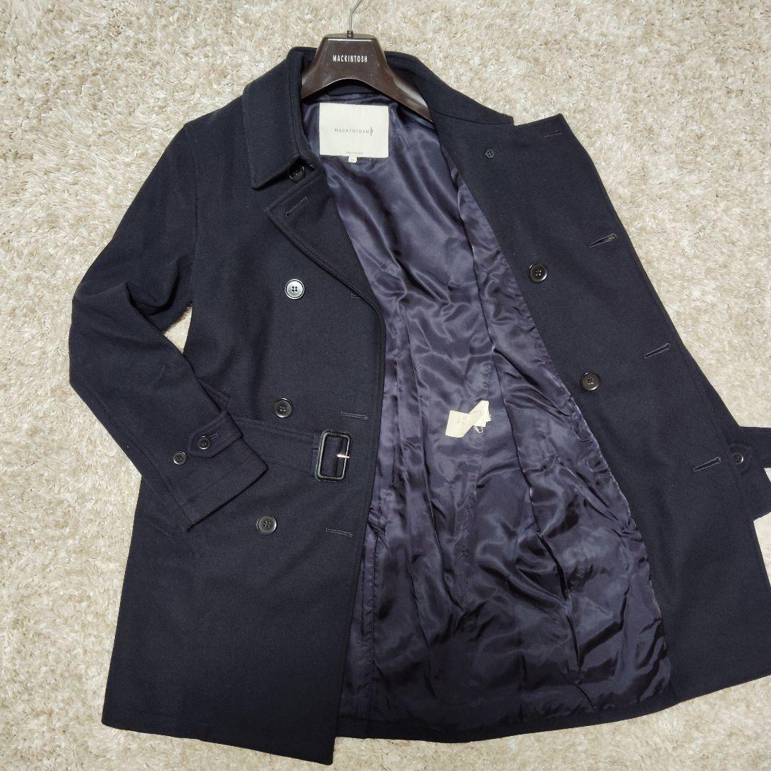 良品 マッキントッシュ ダンケルド トレンチコート 濃紺 36 M