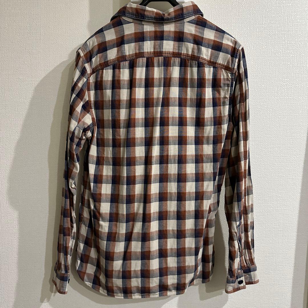RRL チェック柄　ワークシャツ ポップオーバー ダブルフェイス メンズ