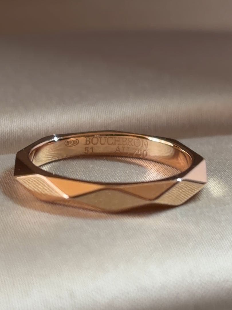 Boucheron ブシュロン ファセット ダイヤモンド リング K18PG