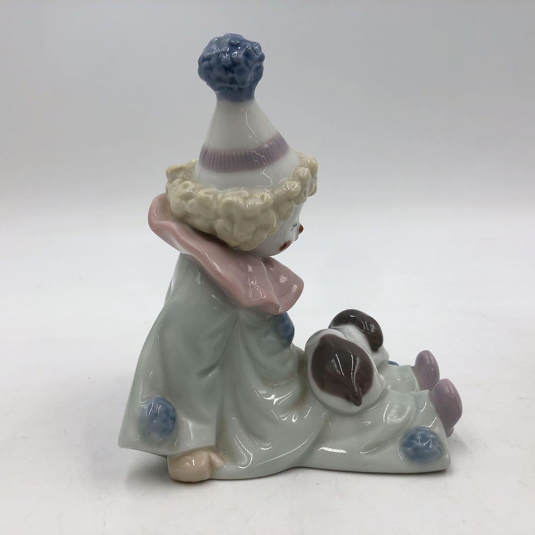 3AAM36 箱付き LLADROリヤドロ　ピエロ　「仔犬を持つピエロ」