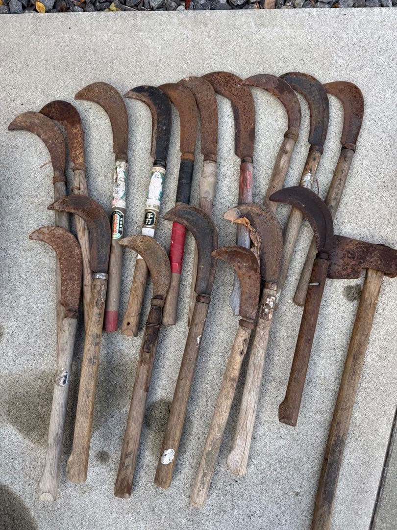 鎌、斧、いろいろセット36本