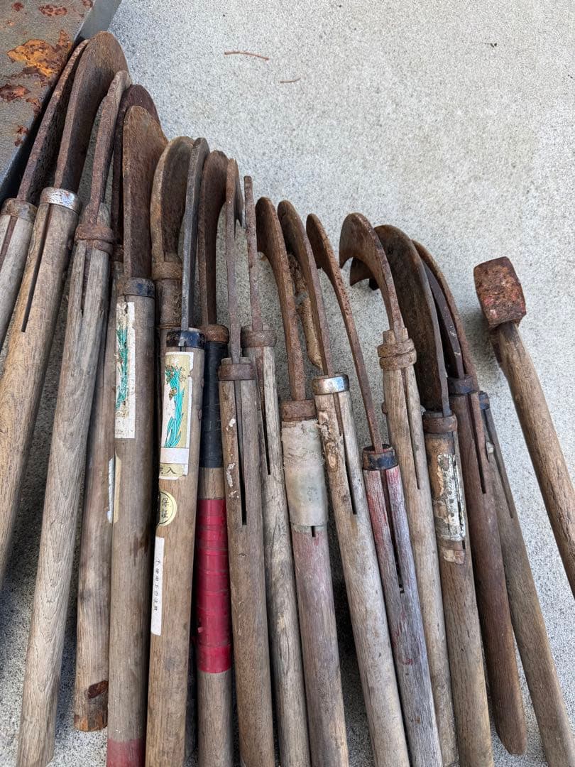 鎌、斧、いろいろセット36本