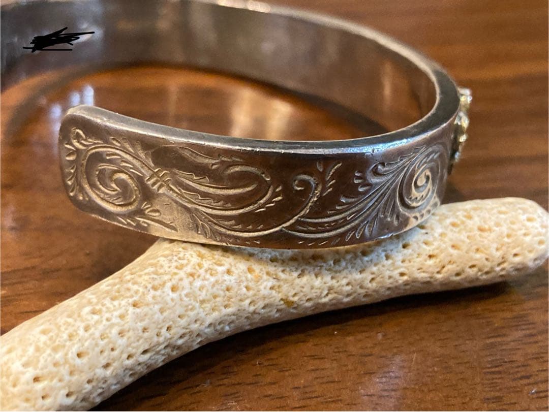 IndianGhostOki 桜と唐草のバングル （インディアンゴースト）