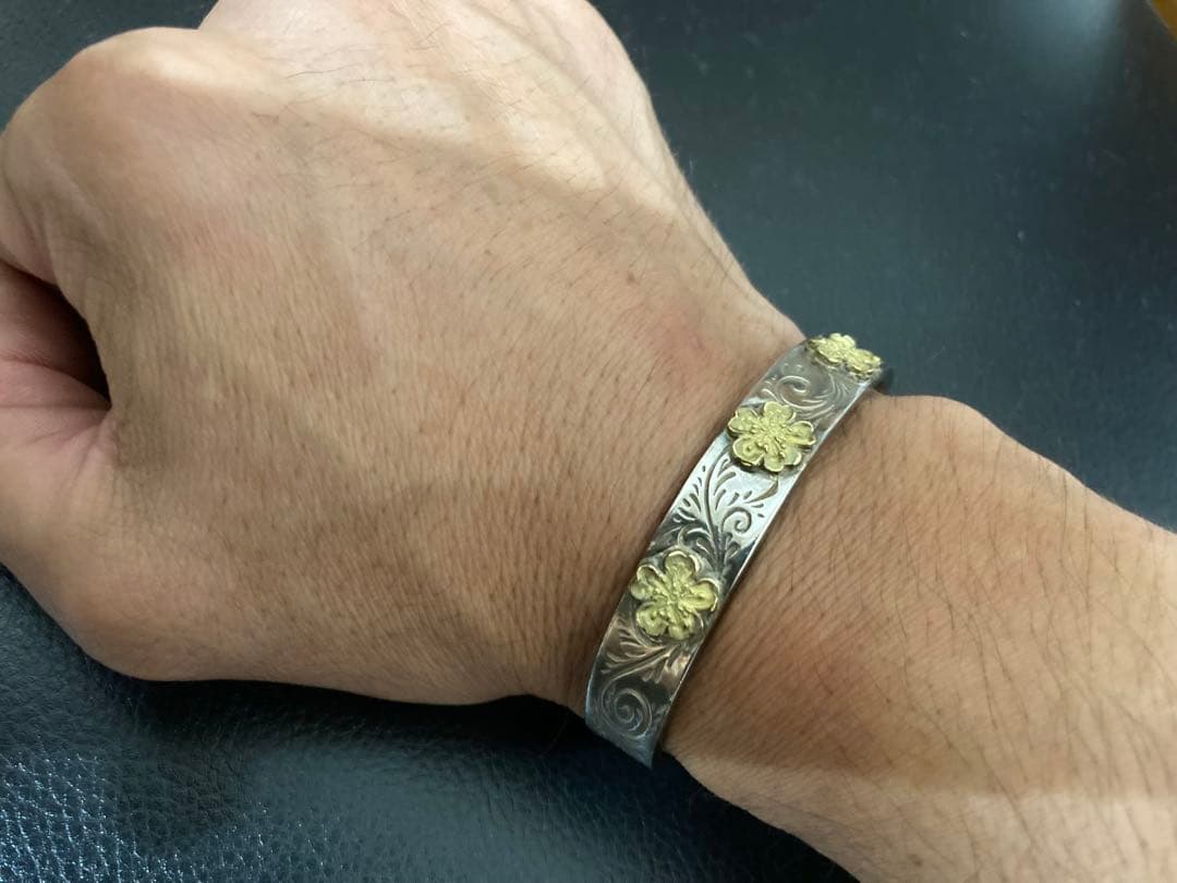 IndianGhostOki 桜と唐草のバングル （インディアンゴースト）