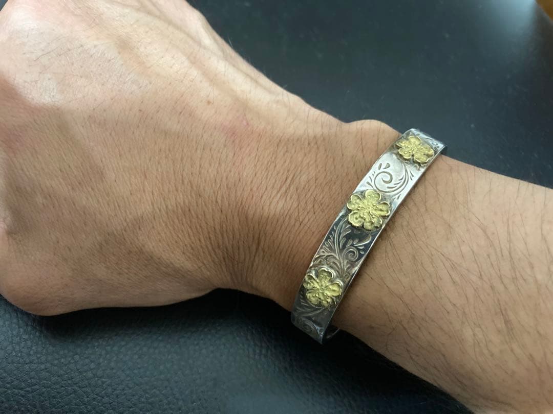 IndianGhostOki 桜と唐草のバングル （インディアンゴースト）