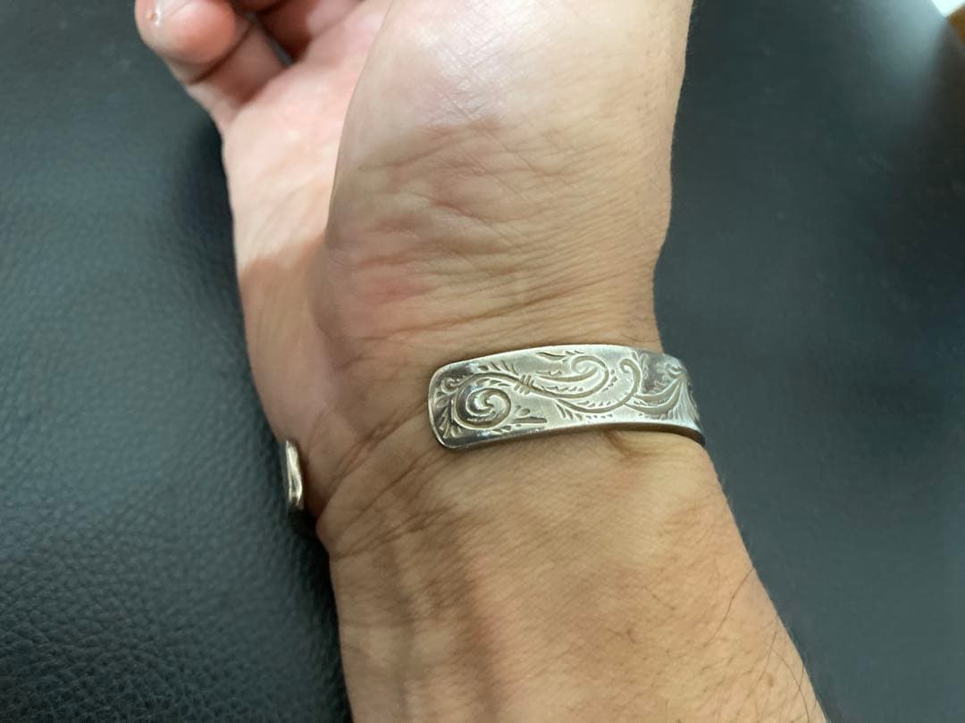 IndianGhostOki 桜と唐草のバングル （インディアンゴースト）