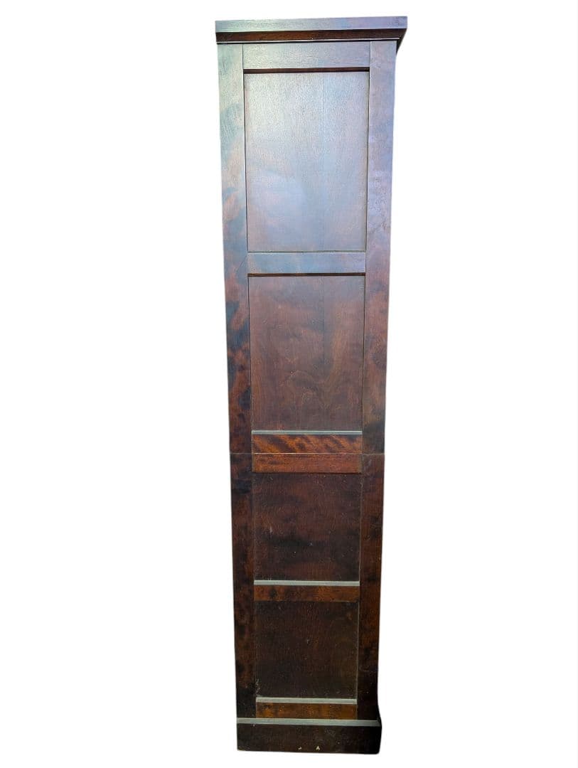 北海道民芸　木製ディスプレイキャビネット 4棚付き