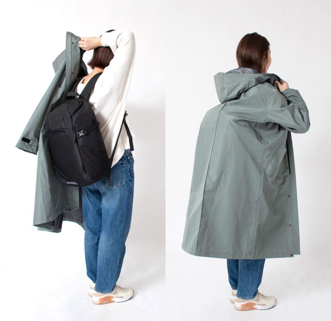 新品未使用　bicycoverレインコート ユニセックス　L ベージュ