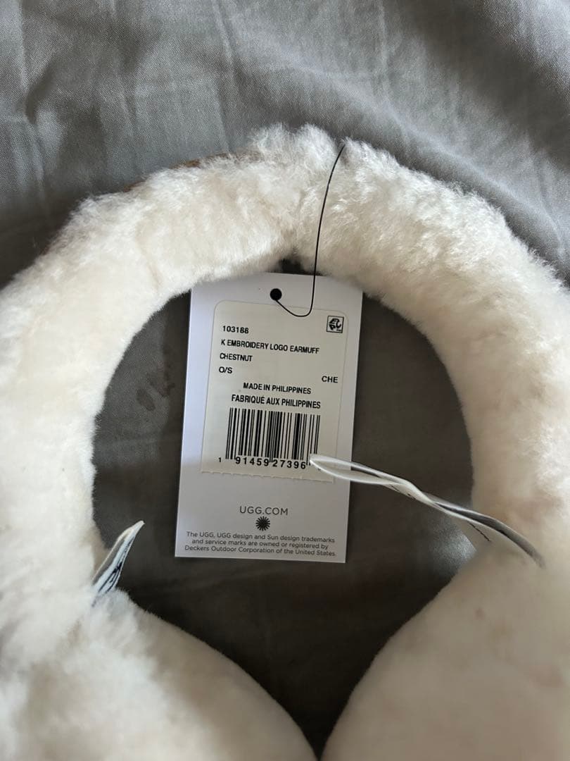 新品未使用UGG イヤーマフ　チェスナット
