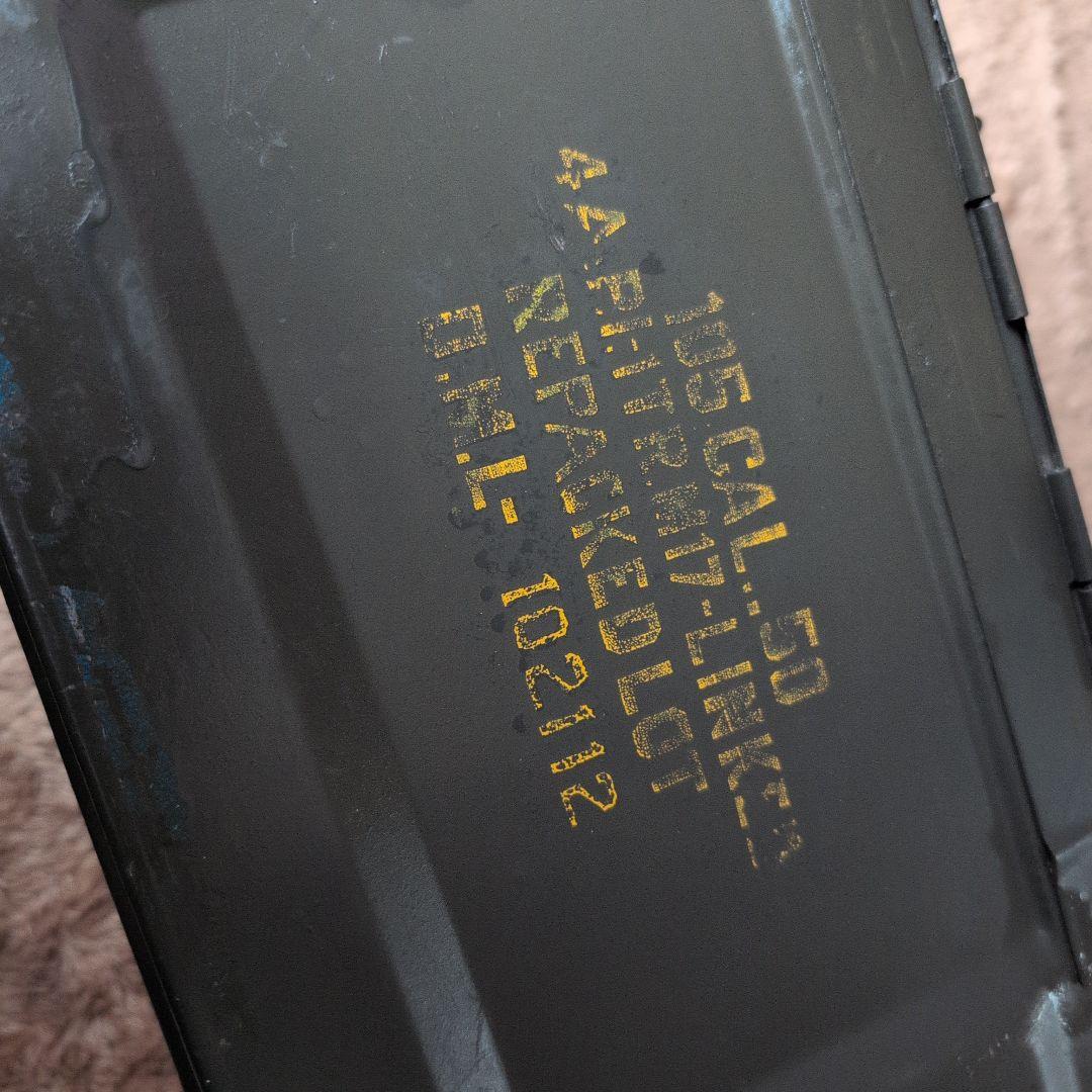 弾薬箱　米軍　cal50 機関銃 アモカン
