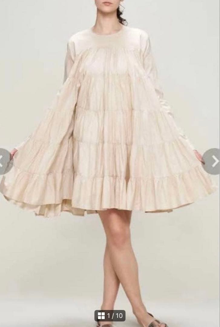 Merlette マーレットSOLIMAN ソリマン ライトベージュ ワンピース